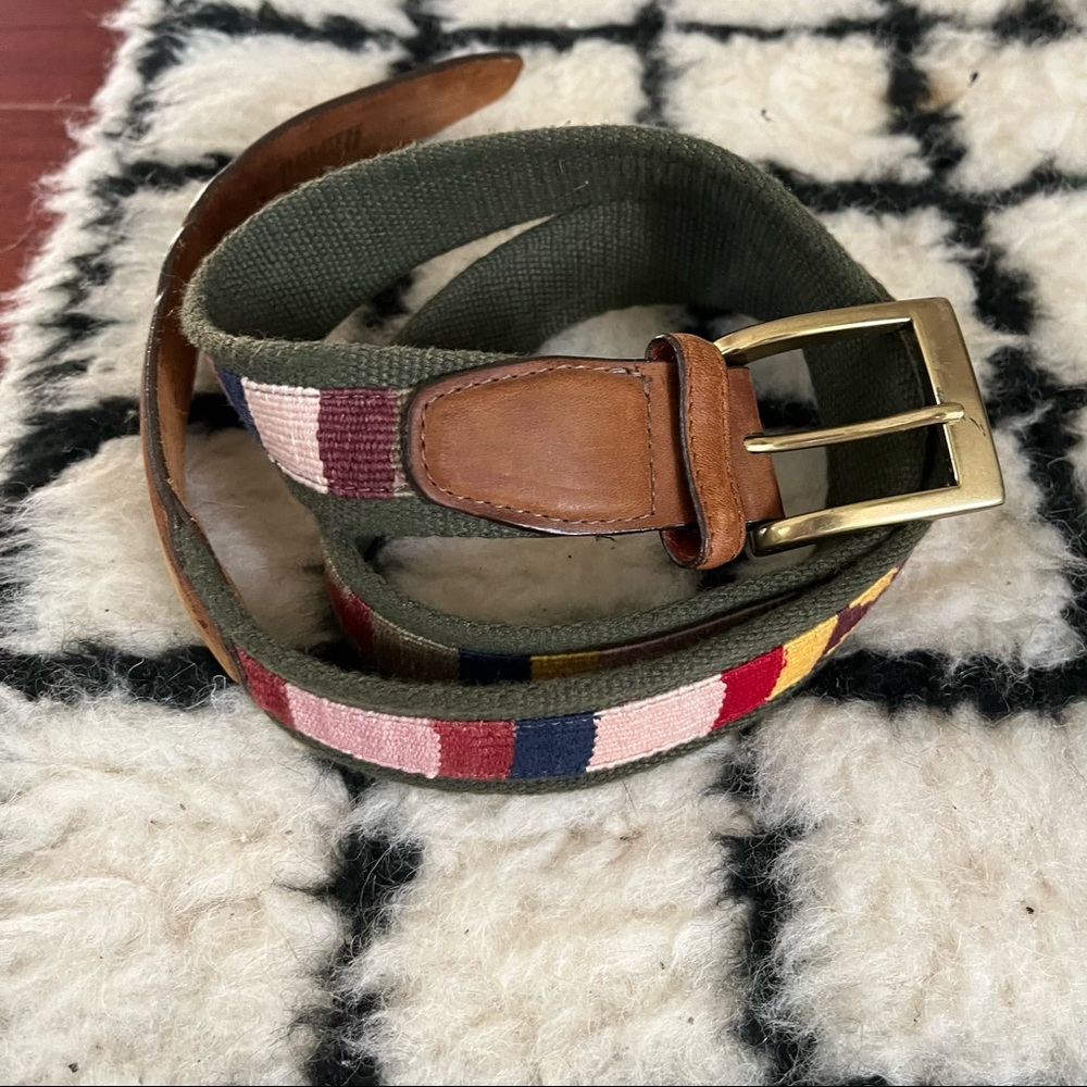 VINTAGE Woven Pendleton style belt